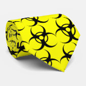 noir de Bio-risque sur la cravate jaune (Roulé)