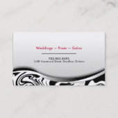 Noir de carte de visite de maquilleur d'impression (Dos)