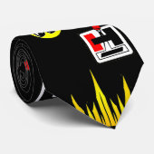 noir de cravate de hot rod (Roulé)