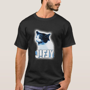 Noir de des hommes du T-shirt de coup d'oeil