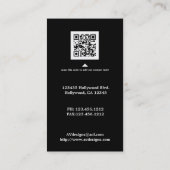 Noir de la meilleure qualité de damassé et carte (Dos)