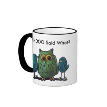 Noir de LimbBirds tasse de sonnerie de 11 onces