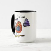 Noir de LimbBirds tasse de sonnerie de 15 onces (Devant gauche)