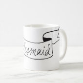 Noir de manuscrit de bannière de tasse de (Devant droit)