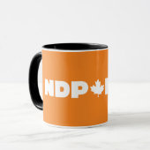 Noir de NDP tasse de sonnerie de 11 onces (Devant gauche)