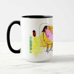 Noir "de poussin de Lov" tasse combinée de 15
