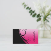 Noir de rose de remous de carte de visite de salon (Debout devant)