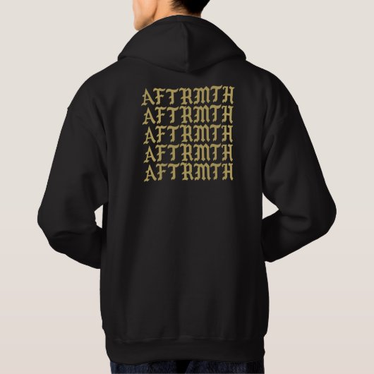Noir de sweat - shirt à capuche d'AFTRMTH (Dos)