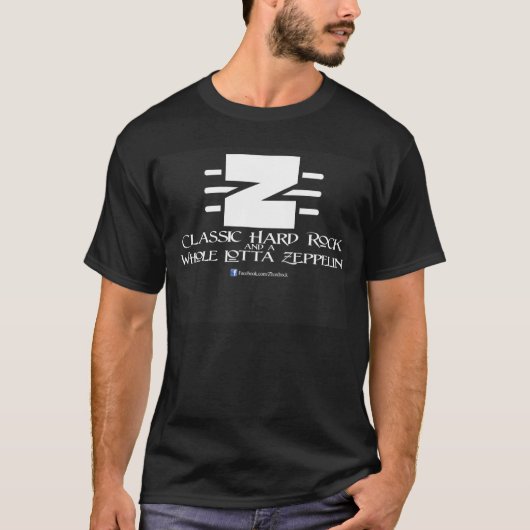 Noir de T-shirt de bande de Z (Devant)