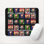 Noir de tapis de souris (Avec souris)