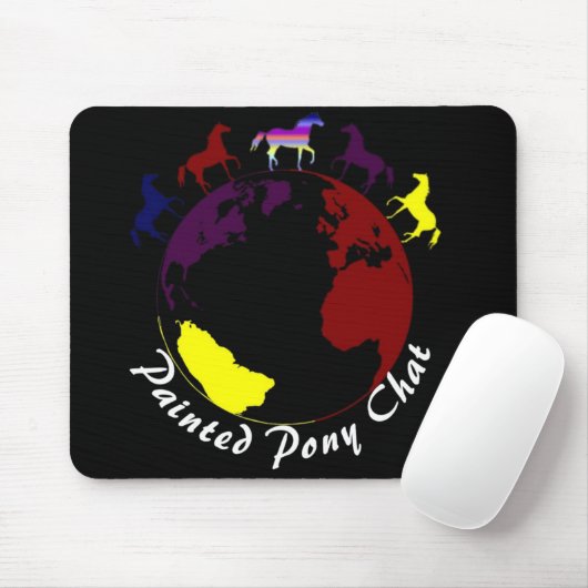 Noir de tapis de souris (Avec souris)