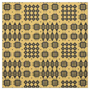 Noir de tapisserie de Faux de Gallois, tissu jaune