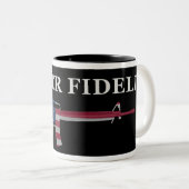 Noir de tasse de café de Semper Fidelis M16 (Devant droit)