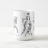 Noir de tasse de chevaux de dressage (Centre)
