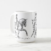 Noir de tasse de chevaux de dressage (Devant gauche)