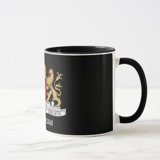 Noir de tasse de drapeau d'Amsterdam (Droite)