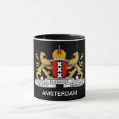 Noir de tasse de drapeau d'Amsterdam (Centre)