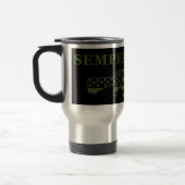 Noir de tasse de voyage de Semper Fidelis M16 (Gauche)
