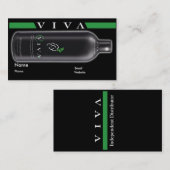 Noir de vivats de carte de visite (Devant / Derrière)
