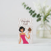 Noir de zèbre de carte de visite de boulangerie de (Debout devant)