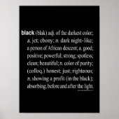 Noir défini : Poster (Matte) 12X16 (Devant)