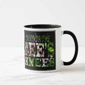 Noir des genoux de l'abeille tasse de sonnerie de