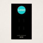 Noir Deux Ajouter Logo Clip Clip Accessoire Écran (Devant)