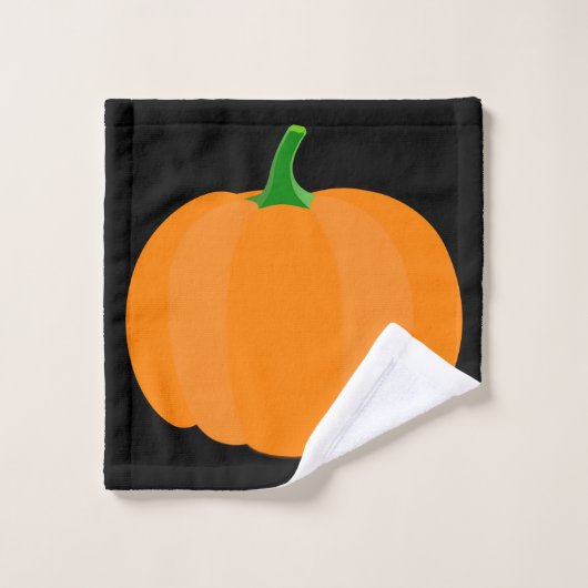 Noir d'Halloween avec ensemble de serviettes de ba (Gant de toilette)