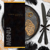 Noir Diamant Noir Réception Dîner Menu