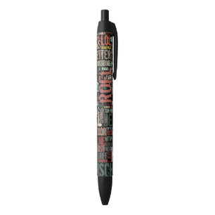 Noir Dictionnaire informatique avec stylo à encre noire