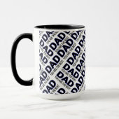 Noir d'impression de la typographie du papa tasse (Gauche)