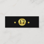 Noir d'or d'insertion de dernière année de carte (Dos)