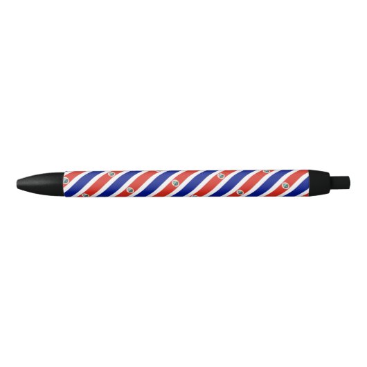 Noir Drapeau Costa Rica stylo (Devant)