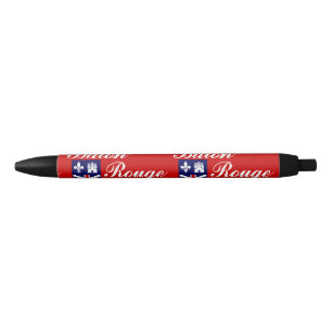 Noir Drapeau de Baton Rouge, Stylo d'encre noire Louisi