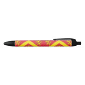Noir Drapeau de stylo d'encre noire Anglesey (Haut)