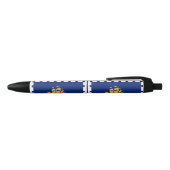 Noir Drapeau du stylo d'encre noire de Québec (Haut)