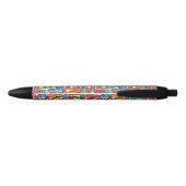 Noir Drapeaux mondiaux de stylo d'encre Buddy (Dos)