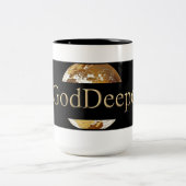 Noir du #GODDEEPER (TM) tasse à deux tons de 15 (Centre)