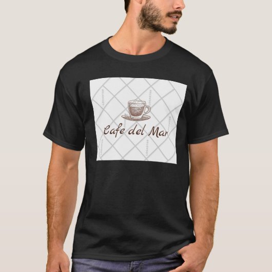 Noir du T-shirt des hommes (Devant)