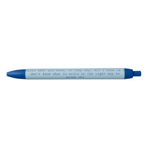 Noir Écrivez ce que vous connaissez le stylo de Newsie