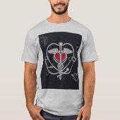 "Noir Elegance : T-Shirt Vintage (Devant)