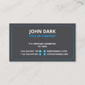 Noir élégant avec carte du monde (Dos)