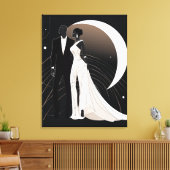 NOIR ELEGANTIE #1 CANVAS AFDRUK (Insitu (Woonkamer))