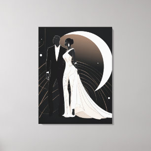 NOIR ELEGANTIE #1 CANVAS AFDRUK