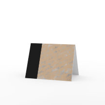 Noir en bande et Silvery mots carte pour notes fon