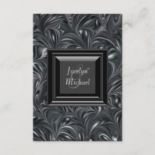 Noir en ivoire RSVP l'épousant blanc