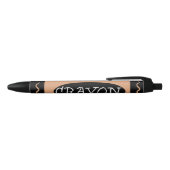 Noir Enveloppe en stylo Crayon mignonne (Haut)