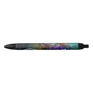 Noir Équations d'infini : Stylo à thème mathématique