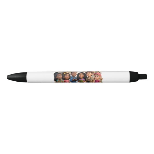 Noir Équipe de stylo des Lil' Bayou Explorers (Devant)