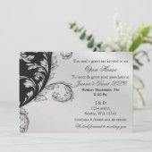 noir et argent Corporate party Invitation (Debout devant)